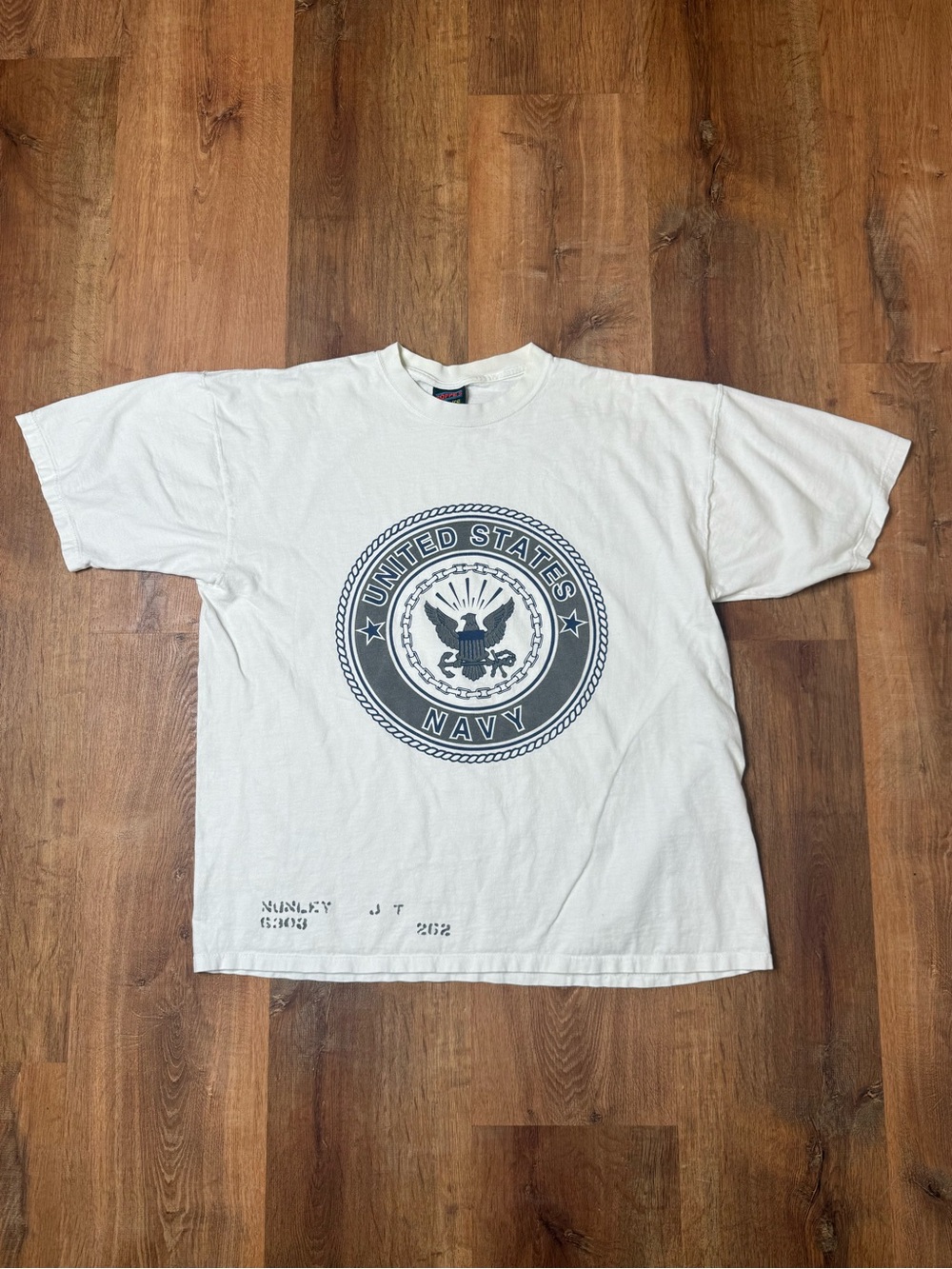 United States Navy White Graphic Tee
